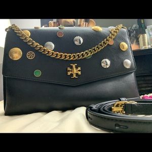 Tory Burch Kira mixed materials embellished bag